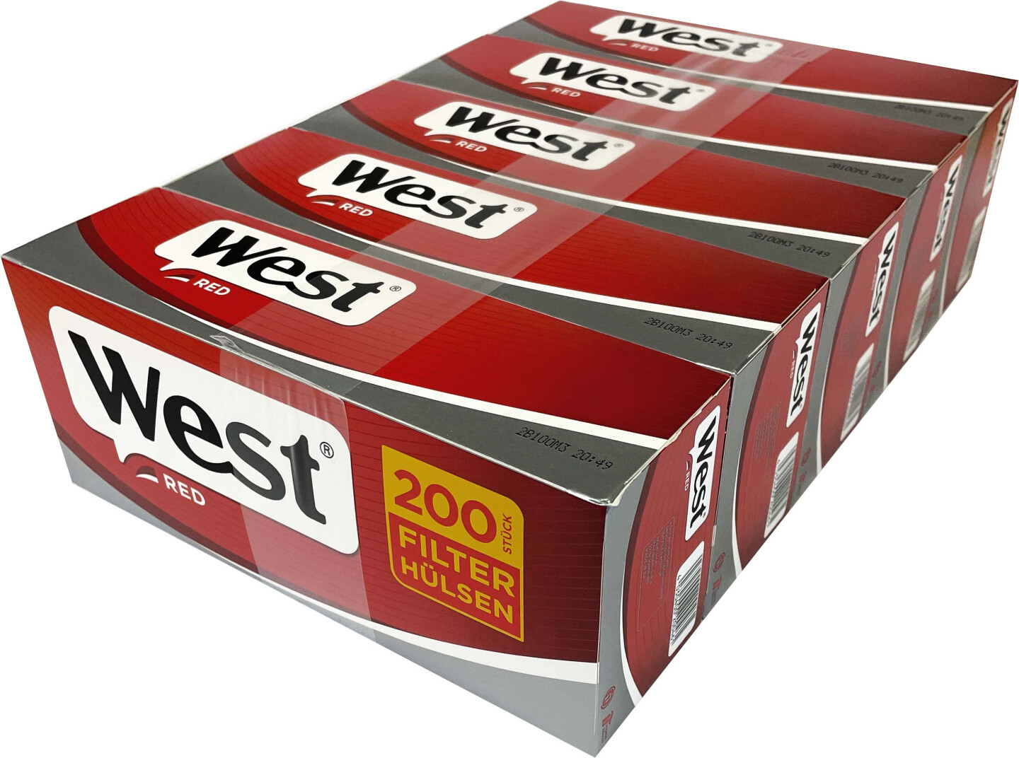 West-cigarettehylstre 5x200stk.