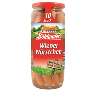 Böklunder  Wiener pølser 10styk 500g Glas