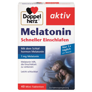 Doppelherz Melatonin falde hurtigere i søvn 40 mini tabletter