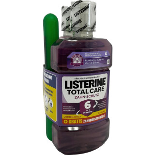 Listerine Total Care Tandbeskyttelse 2x600ml og Rejseetui