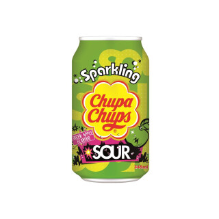 Chupa Chups Sparkling grøn æble 0,345L plus pant