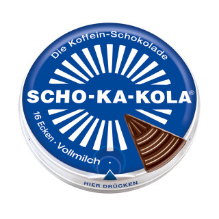 Scho-Ka-Kola Mælkechokolade 100g Dåse