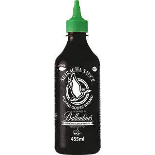 Flying Goose Sriracha Sauce med whiskysmag 455ml