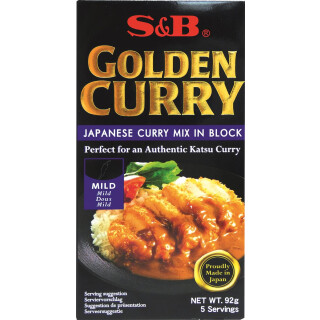 S&B Golden Curry Japansk Curry Mix mild 92g