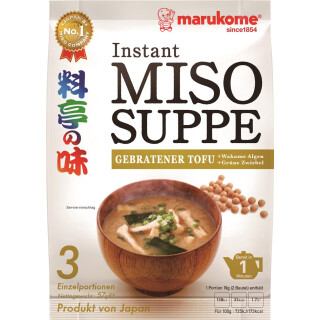 Marukome Instant Miso-Suppe  stegt Tofu 57g
