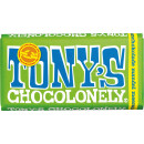 Tonys m&oslash;rk chokolade mandler salt 180g