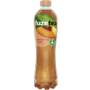 Fuze-Tea sort te med fersken-smag 1,25L plus pant