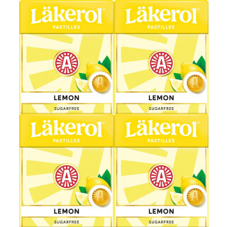 Läkerol Lemon Pakke med 4 stk. 100g