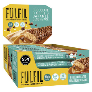 Fulfil Vitamin&Protein Bar Chocolate Salted Caramel 15x55g