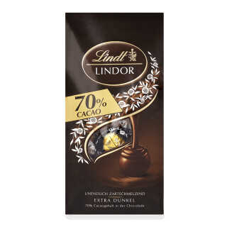 Lindor Kugler mørk 70% 136g