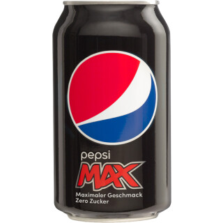 Pepsi Max uden sukker 24x0,33l dåser