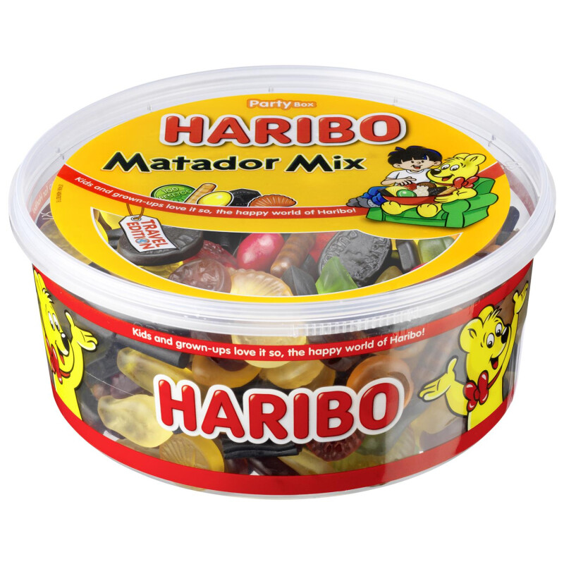 snatch længde foragte Haribo Matador Mix 1kg dåse, 59,85 kr.
