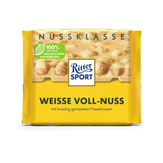 Ritter Sport Weisse-Voll-Nuss 100g
