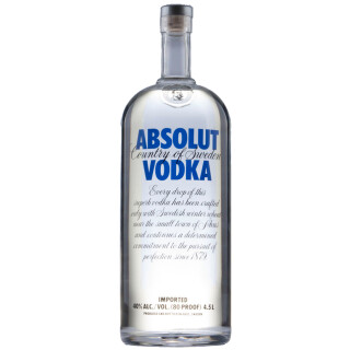 Absolut Vodka 4,5l Store flaske