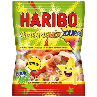 Haribo Stjerne Mix Zourr 375g