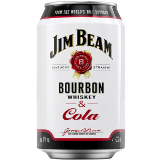 Jim Beam Bourbon Whiskey & Cola 0,33 l