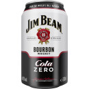 Jim Beam Bourbon Whiskey &amp; Cola Zero 0,33 l