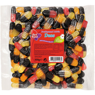 Red Band Frugtgummi Lakrids Duos Family 500g