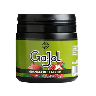 Ga-Jol Granatæble lakrids grøn 100g dåse