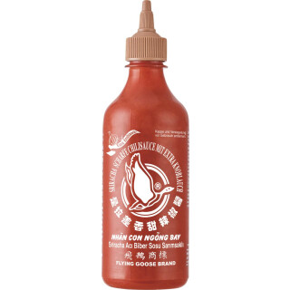 Flying Goose Sriracha chilisauce hvidløg 455ml