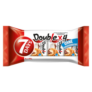7Days Double Croissant kakao-vanillecreme 4x60g
