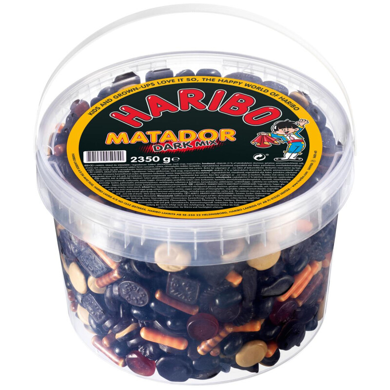 momentum metallisk Installere Haribo Matador Dark Mix 2,35kg, 139,99 kr.