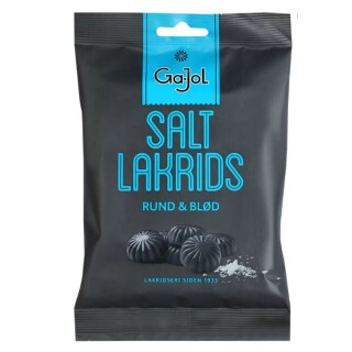 Ga-Jol Salt Lakrids rund & blød 140g