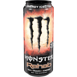 Monster Energy Rehab Peach 12x0,5L  Dåser Export