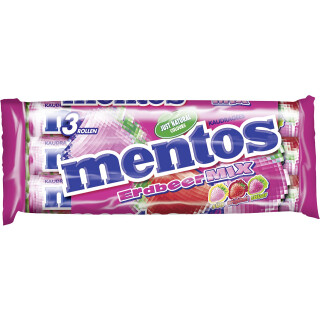 Mentos Erdbeer Mix 3er Pack  114g