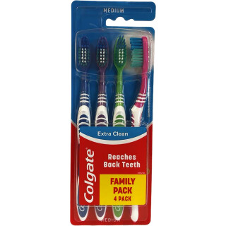 Colgate tandbørste 4er Family Pack