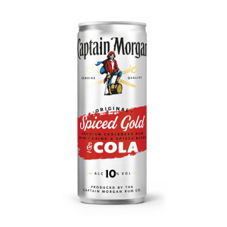 Captain Morgan & Cola 0,25L Ds. 10% DPG